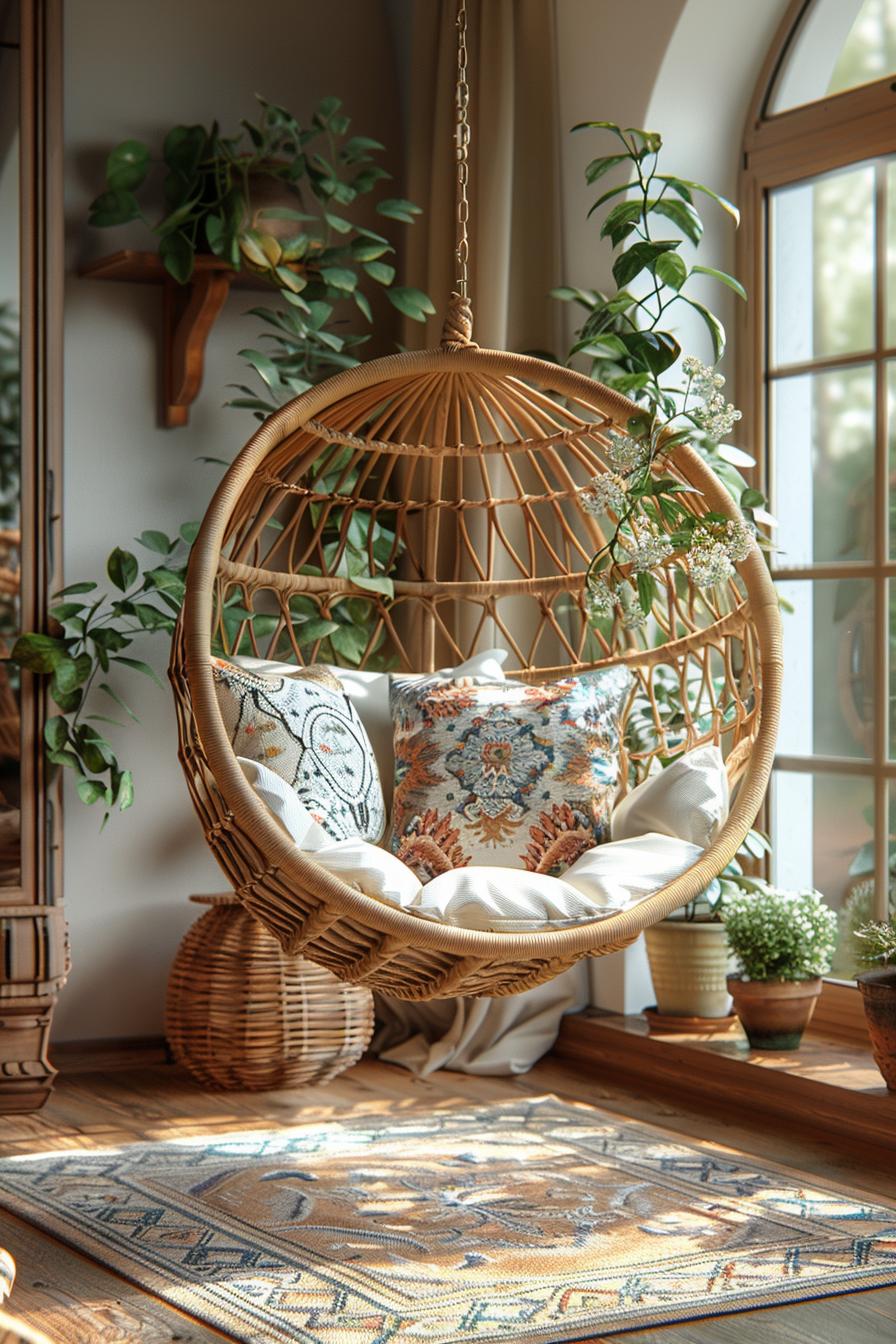 4. Stylish Boho Hanging Chair Ideas-0