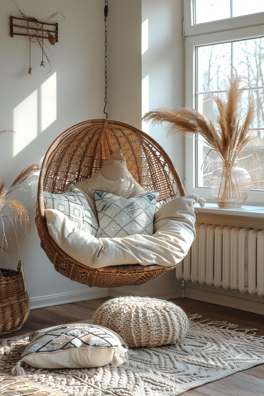 4. Stylish Boho Hanging Chair Ideas-1