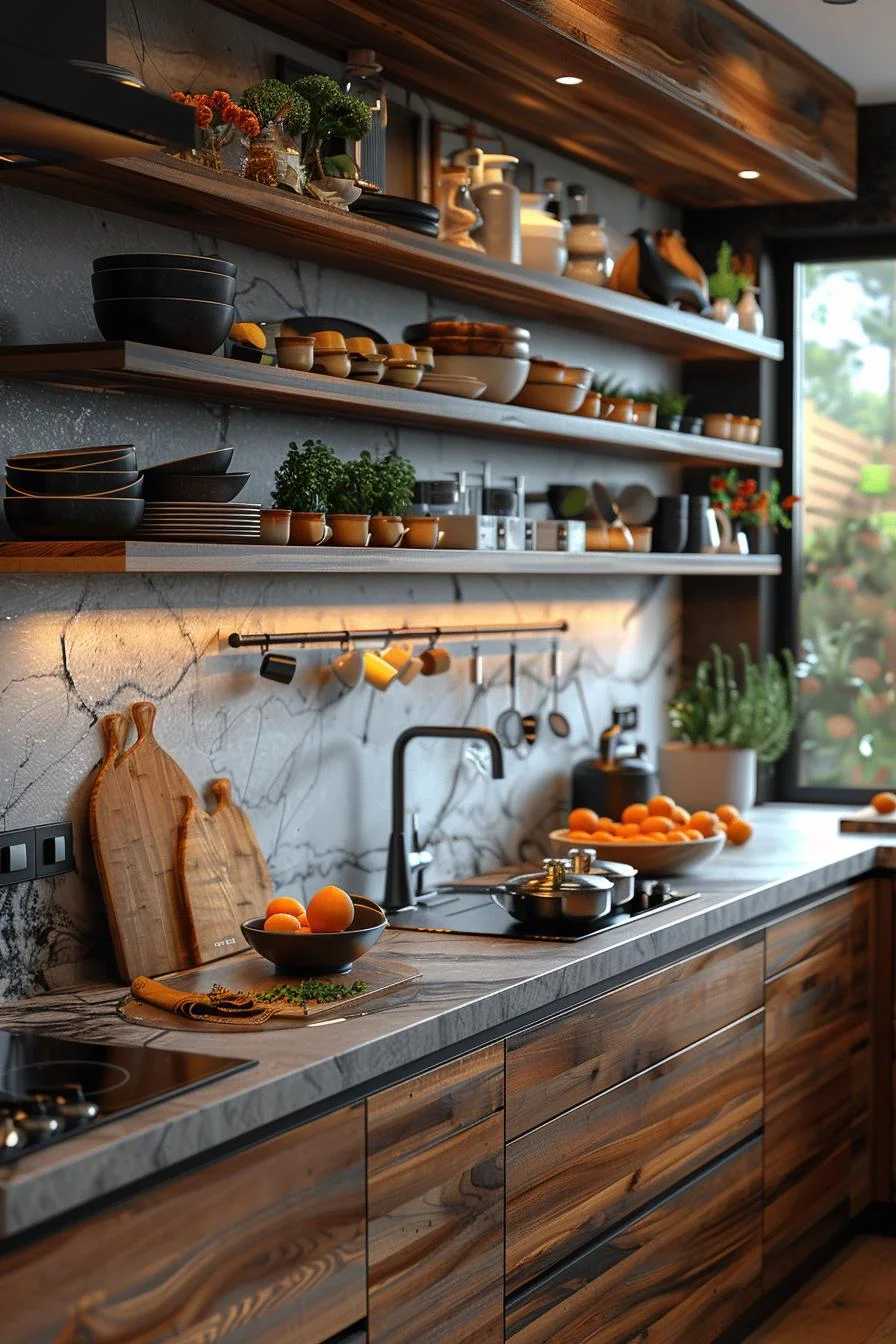 5. Stylish Geometric Crockery Displays-1