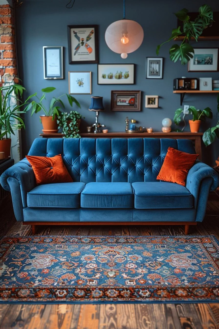 15 Best Moody Mid Century Modern Living Room Ideas 15 3. Stylish Mid Century Living Room-1