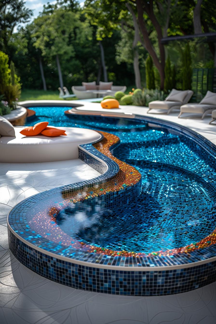 3. Unique Bean-Shaped Pool Design-1