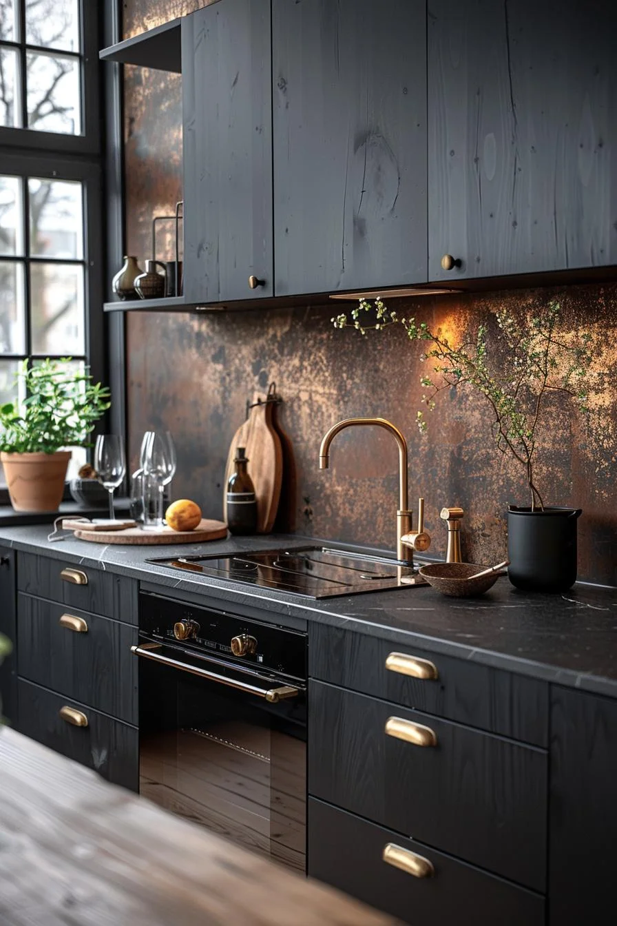 2. Vintage Brass Accents for Kitchens-1