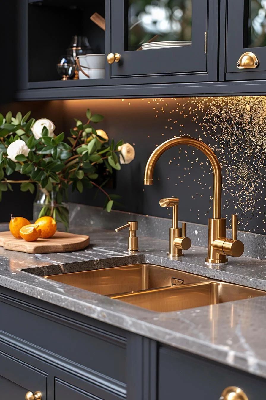 2. Vintage Brass Accents for Kitchens-2