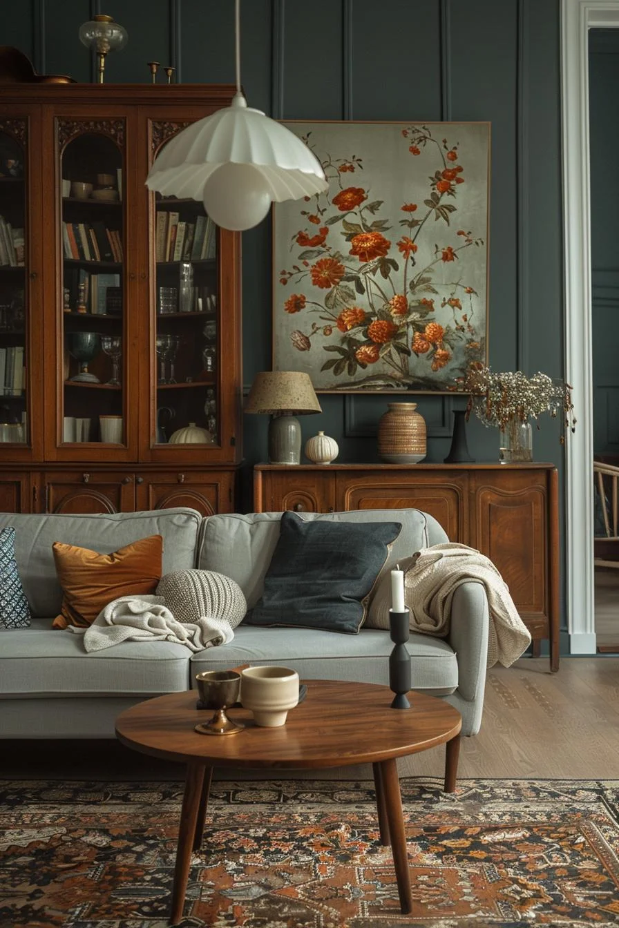 15 Best Moody Mid Century Modern Living Room Ideas 41 8. Vintage Chic Decor Ideas-0