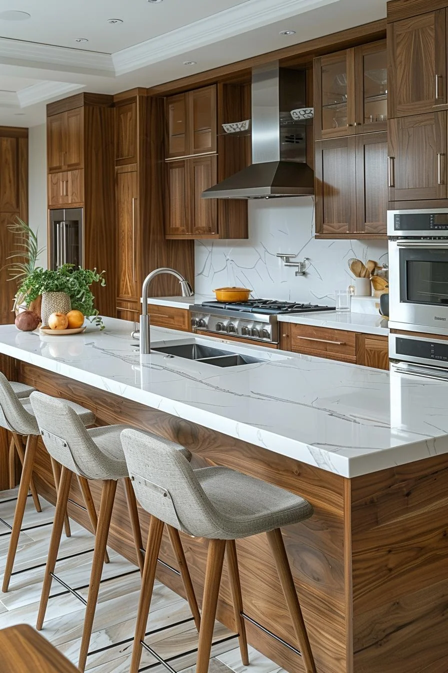 1. Walnut & White Quartz Elegance-2