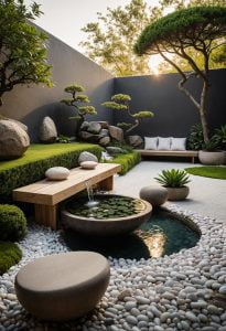 25 Stunning Small Garden Layout Ideas 1 16. Zen Garden Serenity Retreat-0