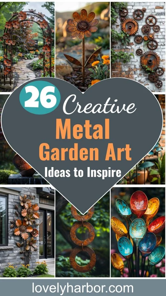 26 Easy Metal Garden Art Ideas To Inspire