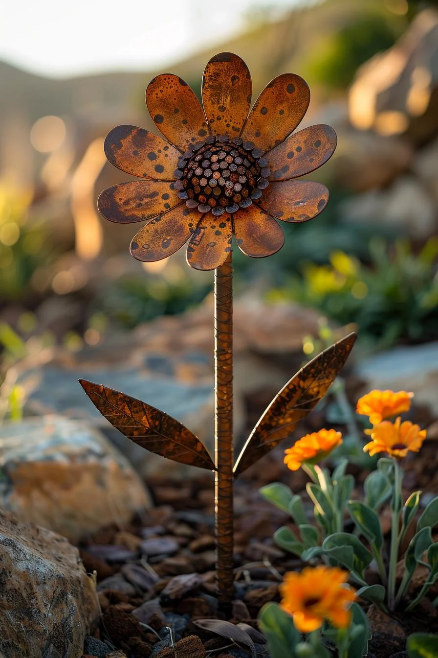 2. Creative Metal Flower Sculptures-0
