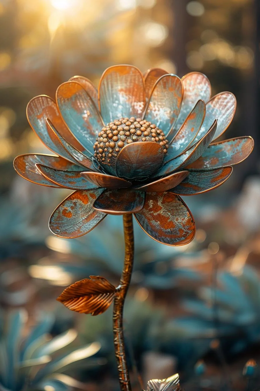 2. Creative Metal Flower Sculptures-2