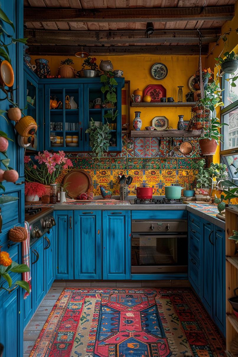 8. Eclectic Bohemian Kitchen Inspiration-0