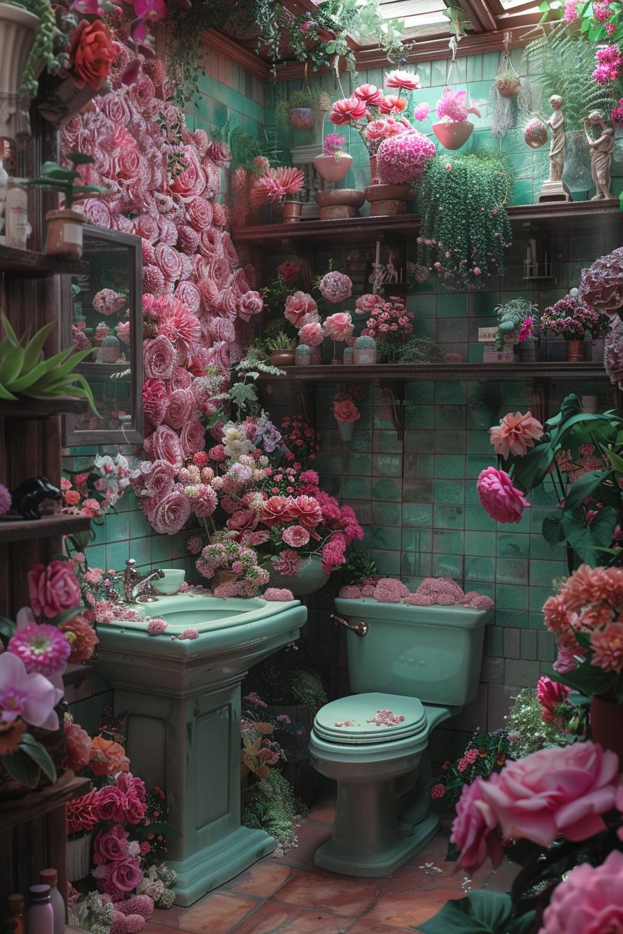 3. Enchanted Garden Bathroom Decor-1