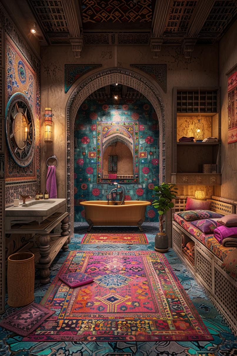 11. Exotic Moroccan Bathroom Decor Ideas-1