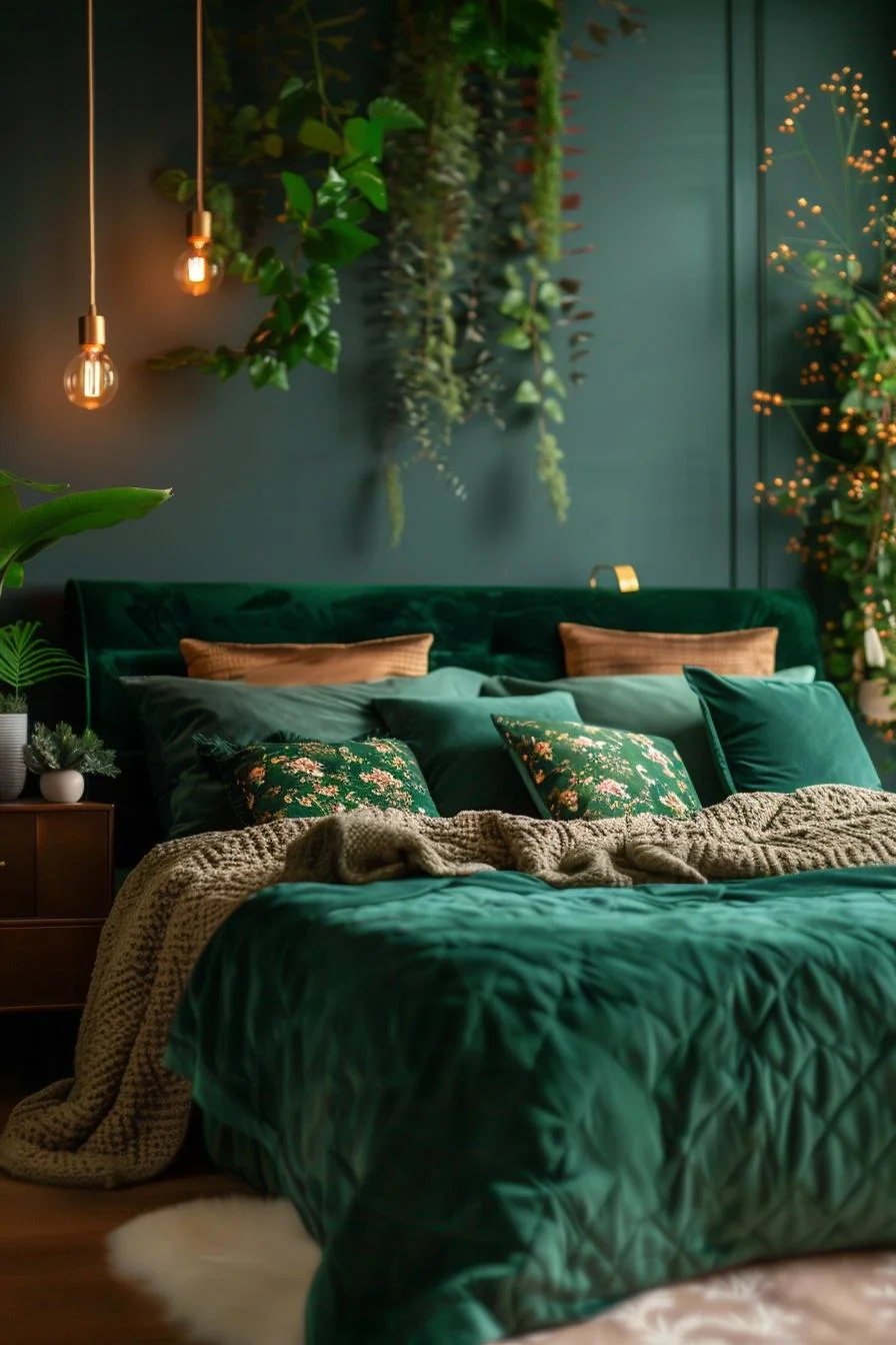 18. Luxe Forest Bedroom Decor-1