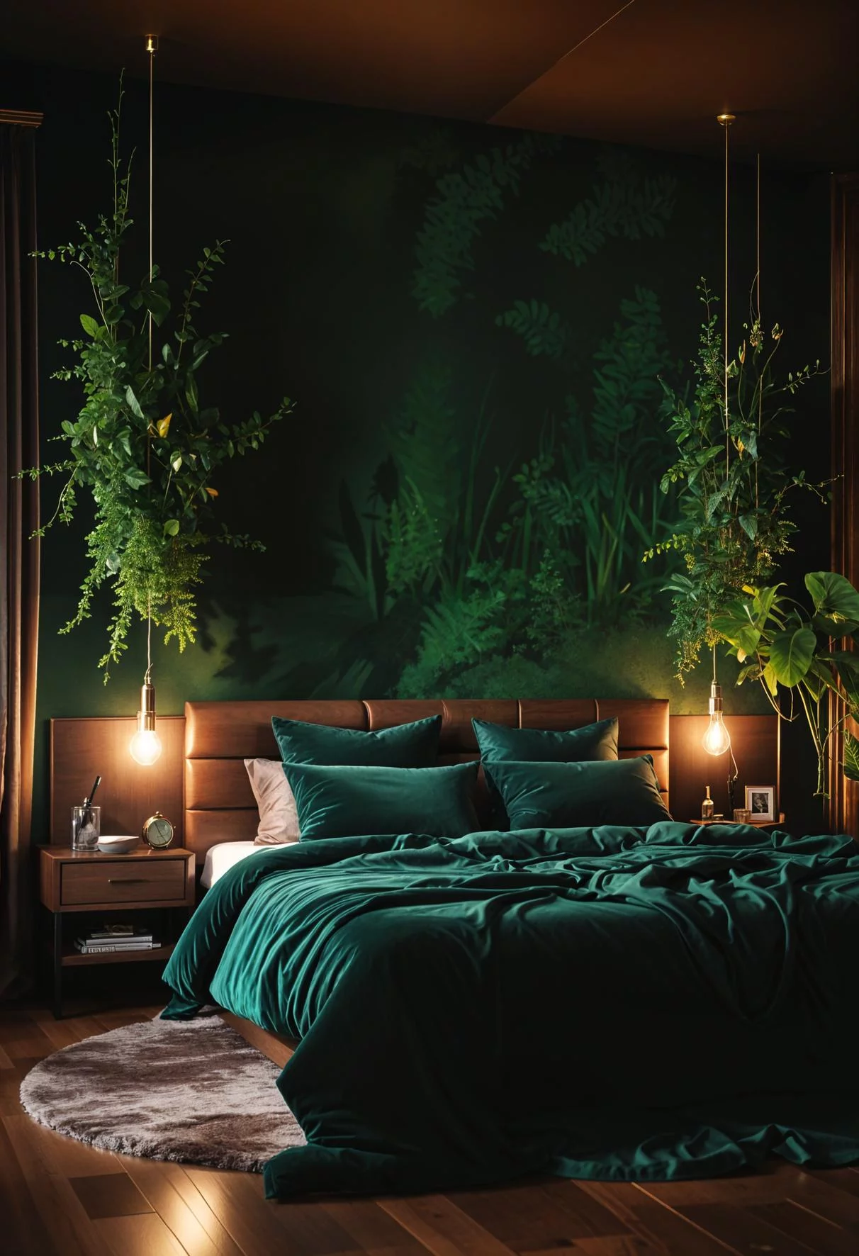 18. Luxe Forest Bedroom Decor-2