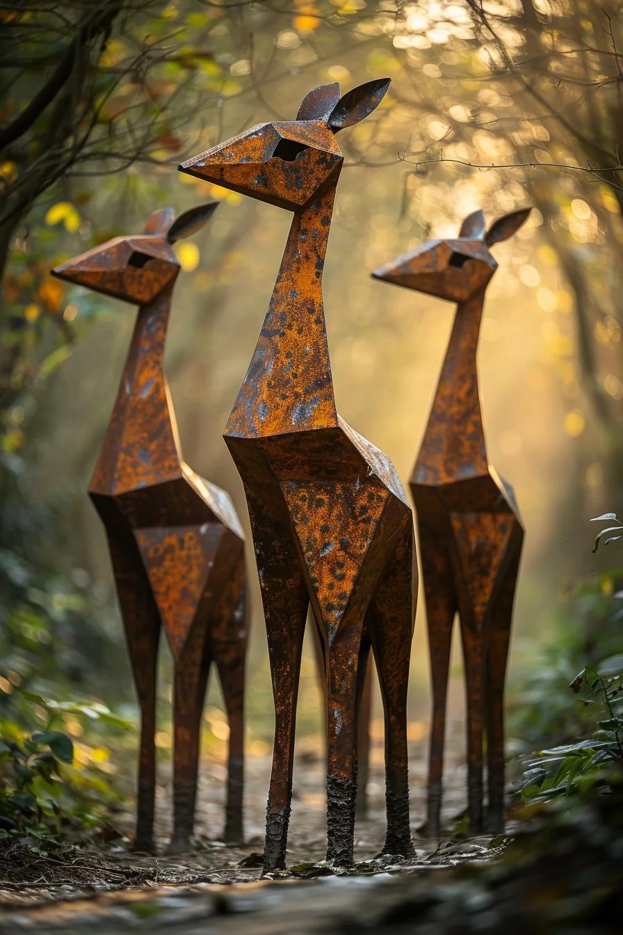11. Metal Deer Garden Art Inspiration-2