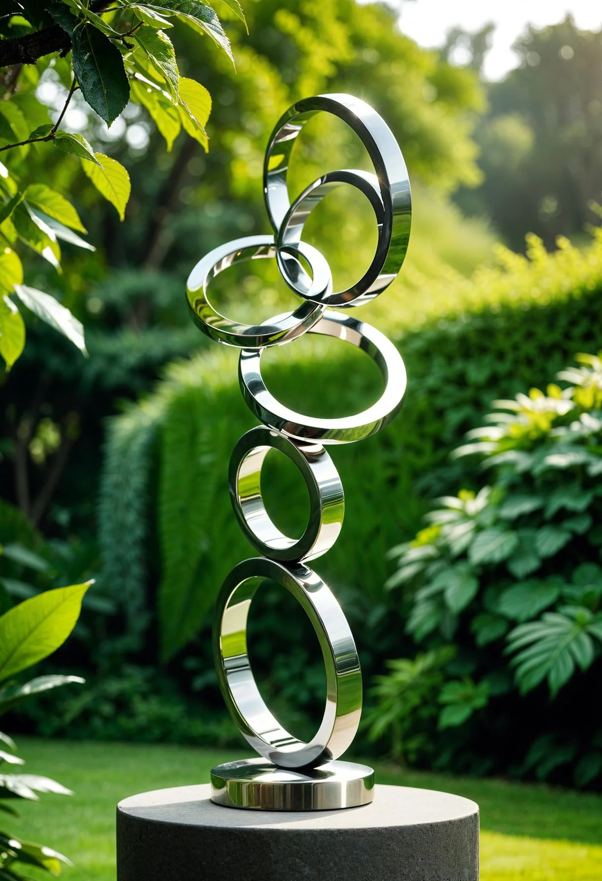1. Metal Ring Sculpture Ideas-3