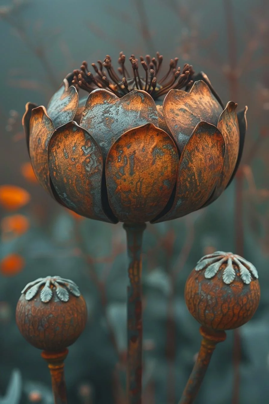 13. Rustic Metal Poppy Art Inspiration-1