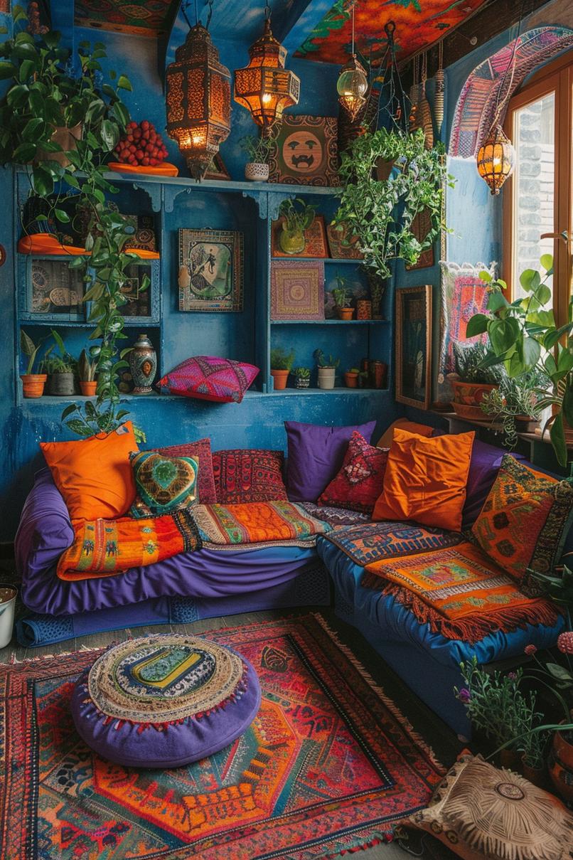 16. Whimsical Hippie Boho Living Room-0