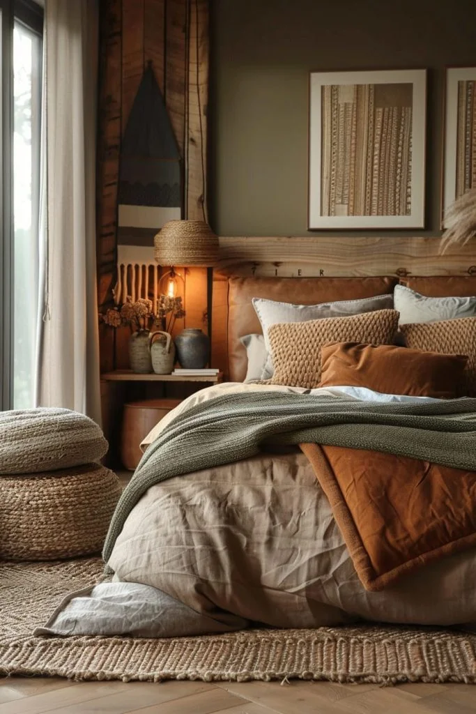 best earthy modern bedroom