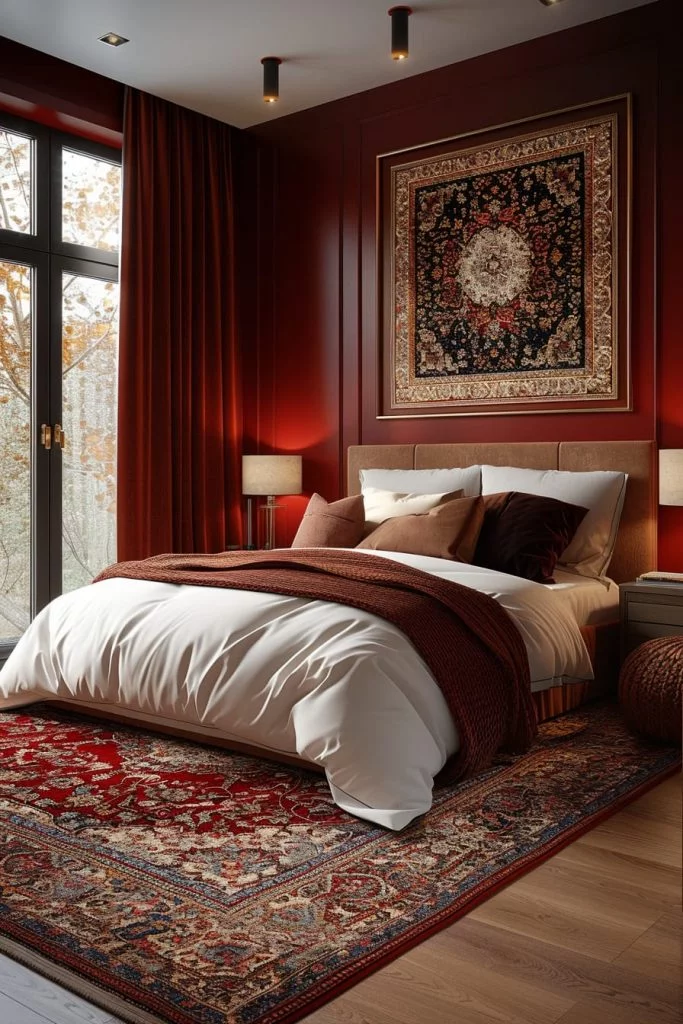 earthy modern bedroom