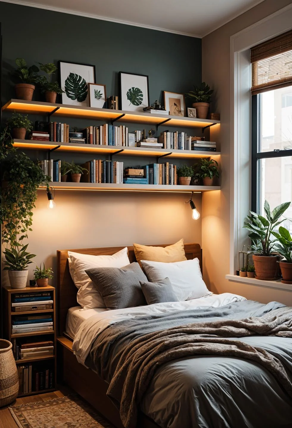 15 Clever Tiny Bedroom Ideas You Must See 2 1. Bedroom Storage Solutions: Bedside Shelving-0