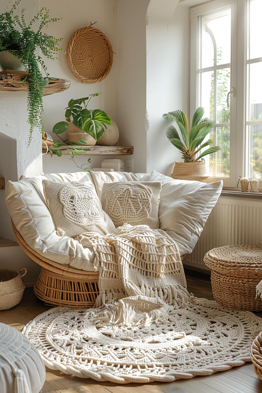 6. Boho Light Living Room Decor-2