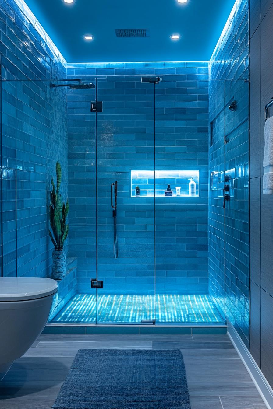 7. Color-Changing LED Lighting for Small Bathrooms-0