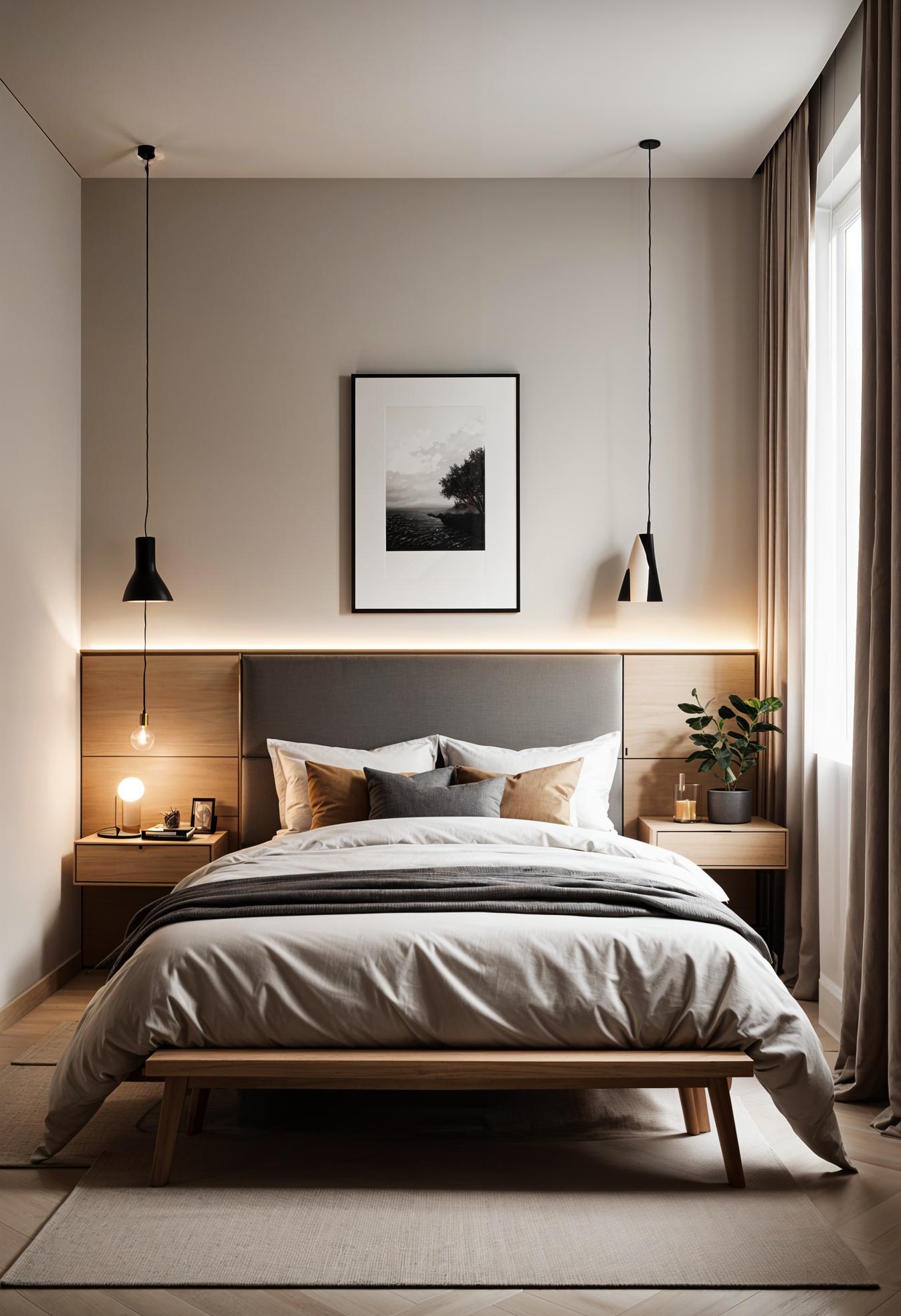 10. Compact Minimalist Bedroom Decor-1