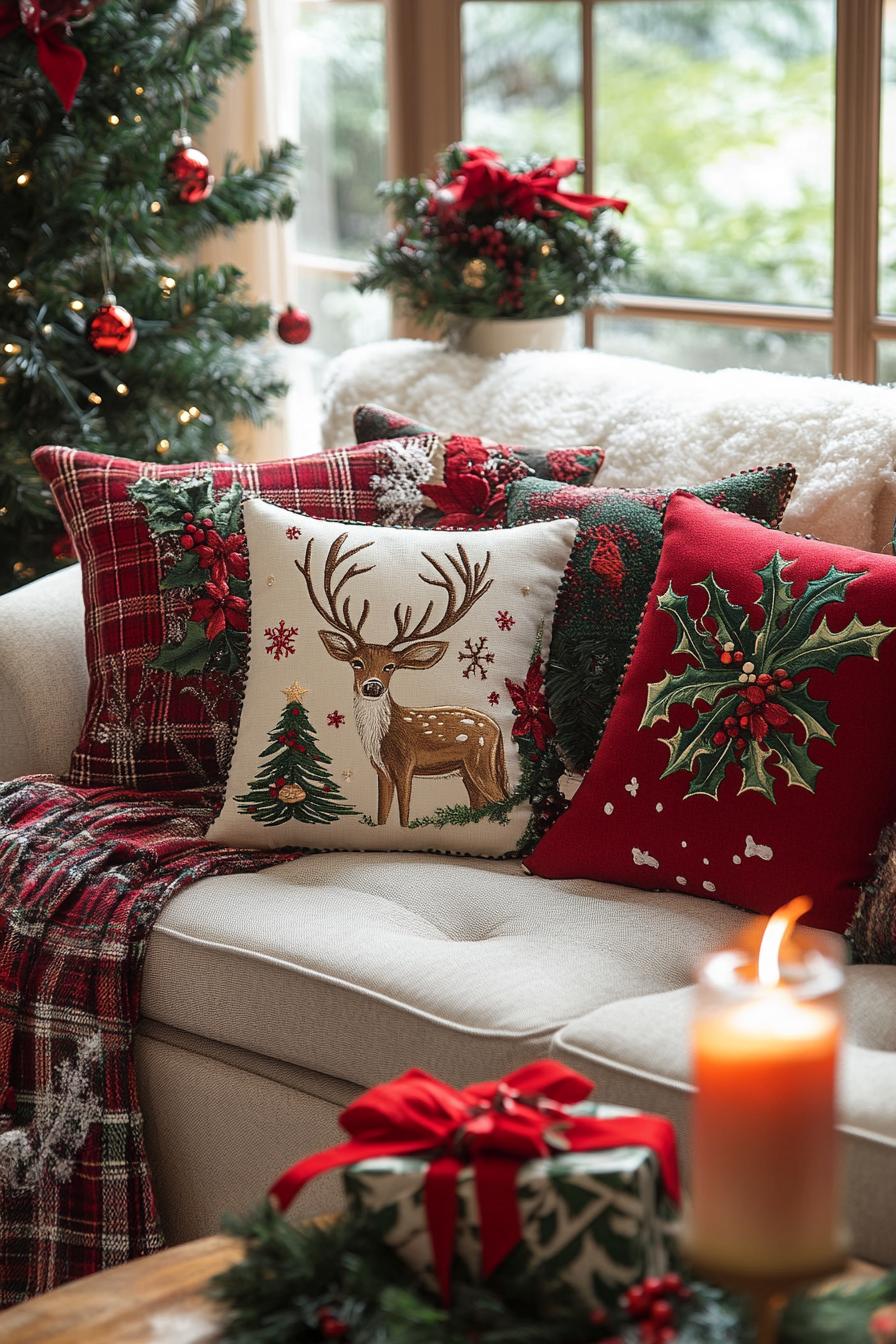 7. Cozy Christmas Pillows: Festive Flair-0