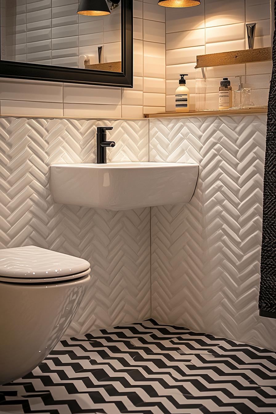 2. Creative Tile Designs for Small Bathrooms-0