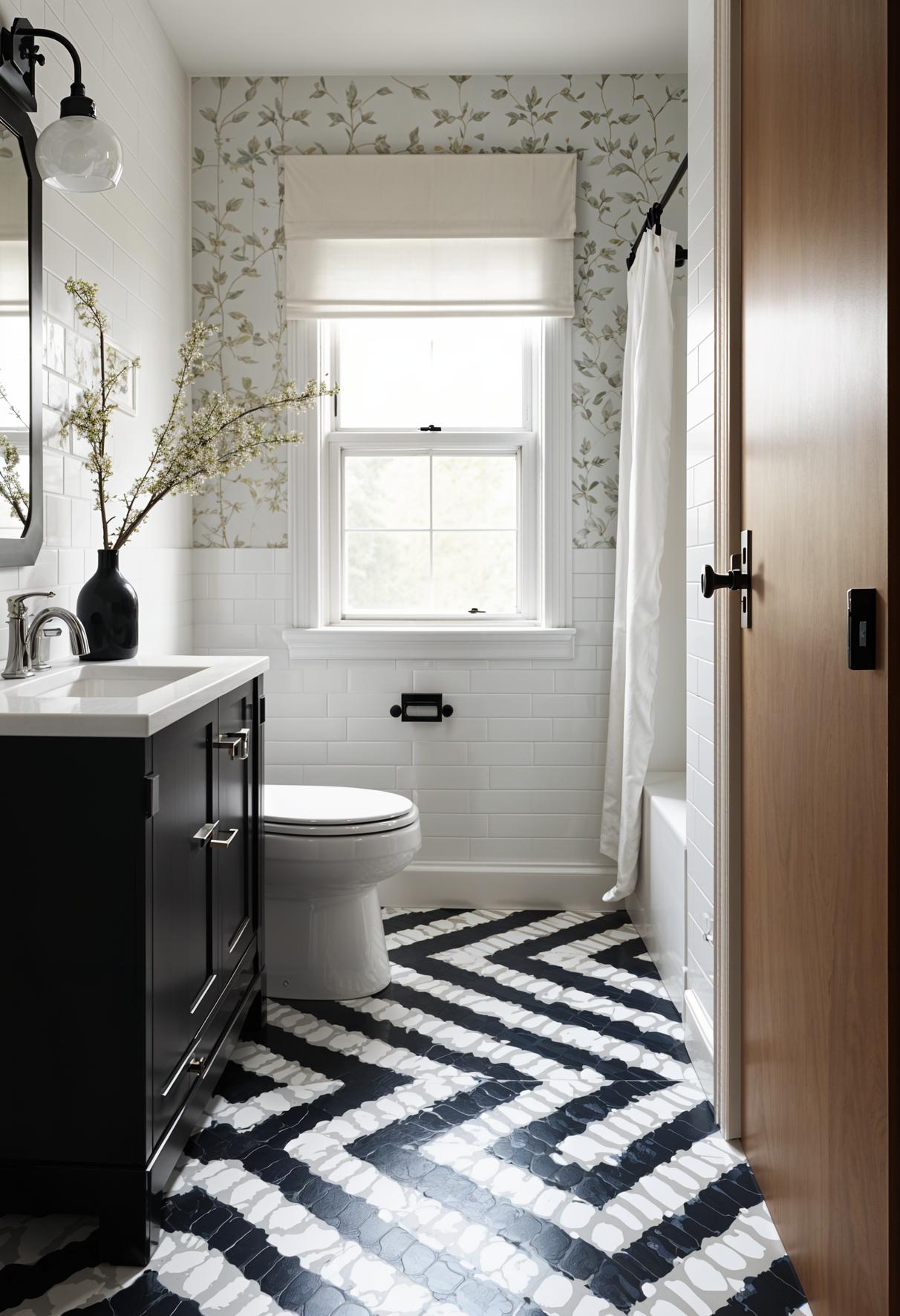 2. Creative Tile Designs for Small Bathrooms-2