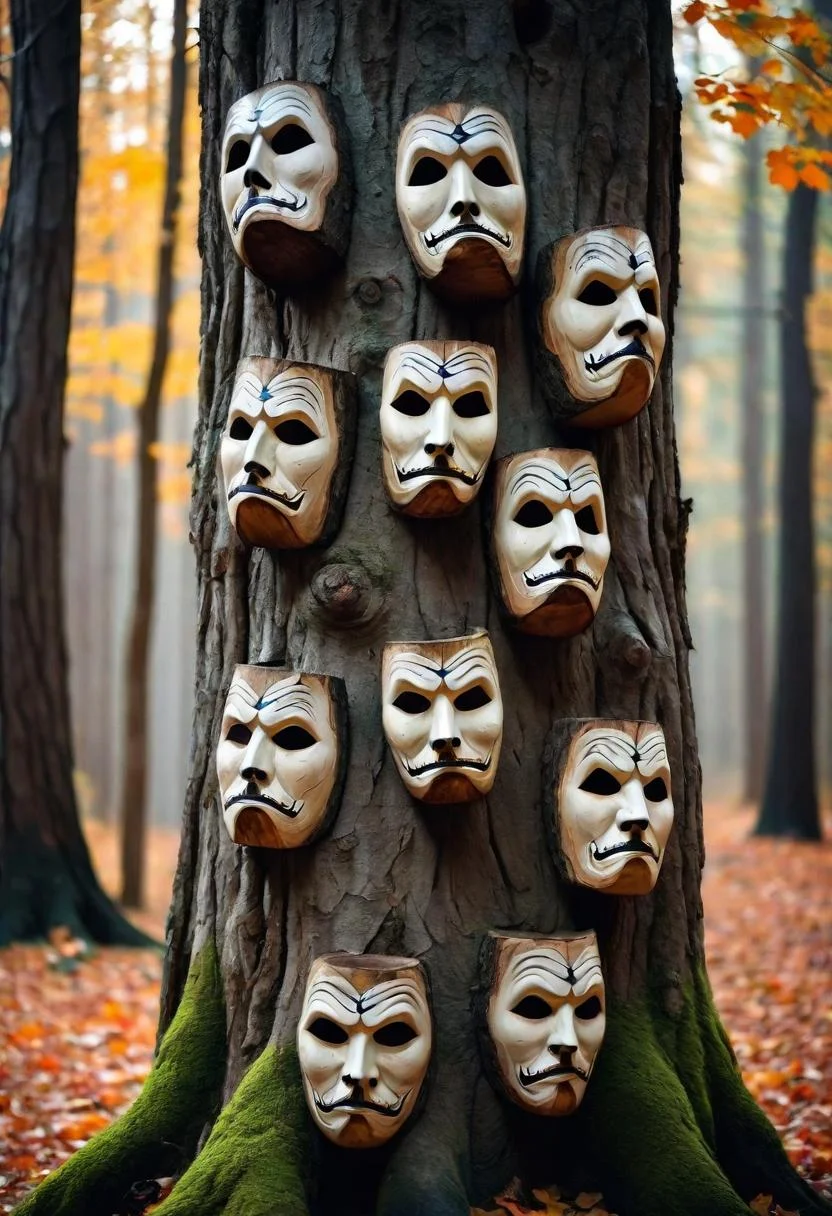 15 Easy DIY Outdoor Halloween Decorations to Try 28 7. DIY Spooky Tree Faces Tutorial-0
