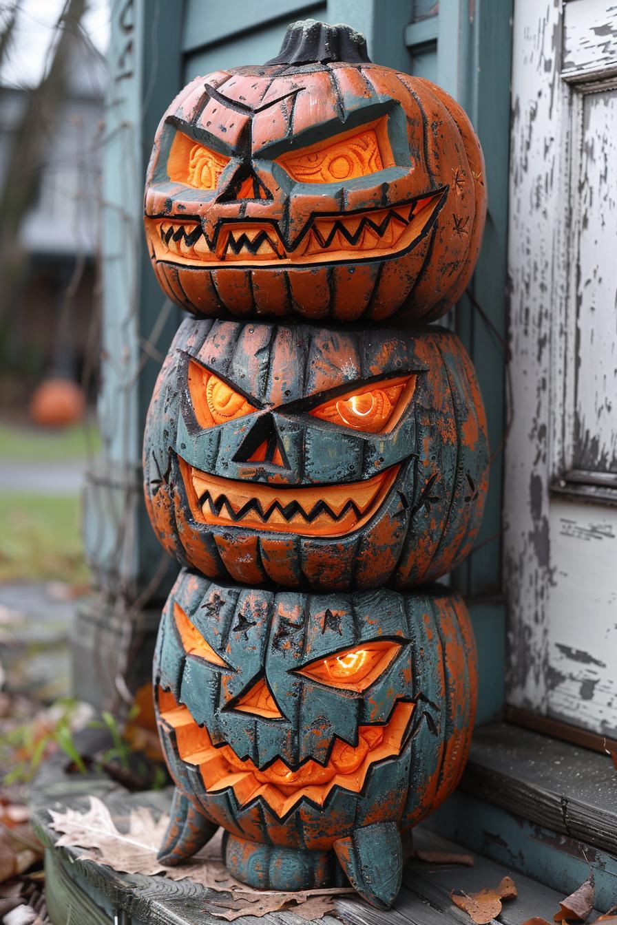 12. Diverse Pumpkin Topiary Ideas-1