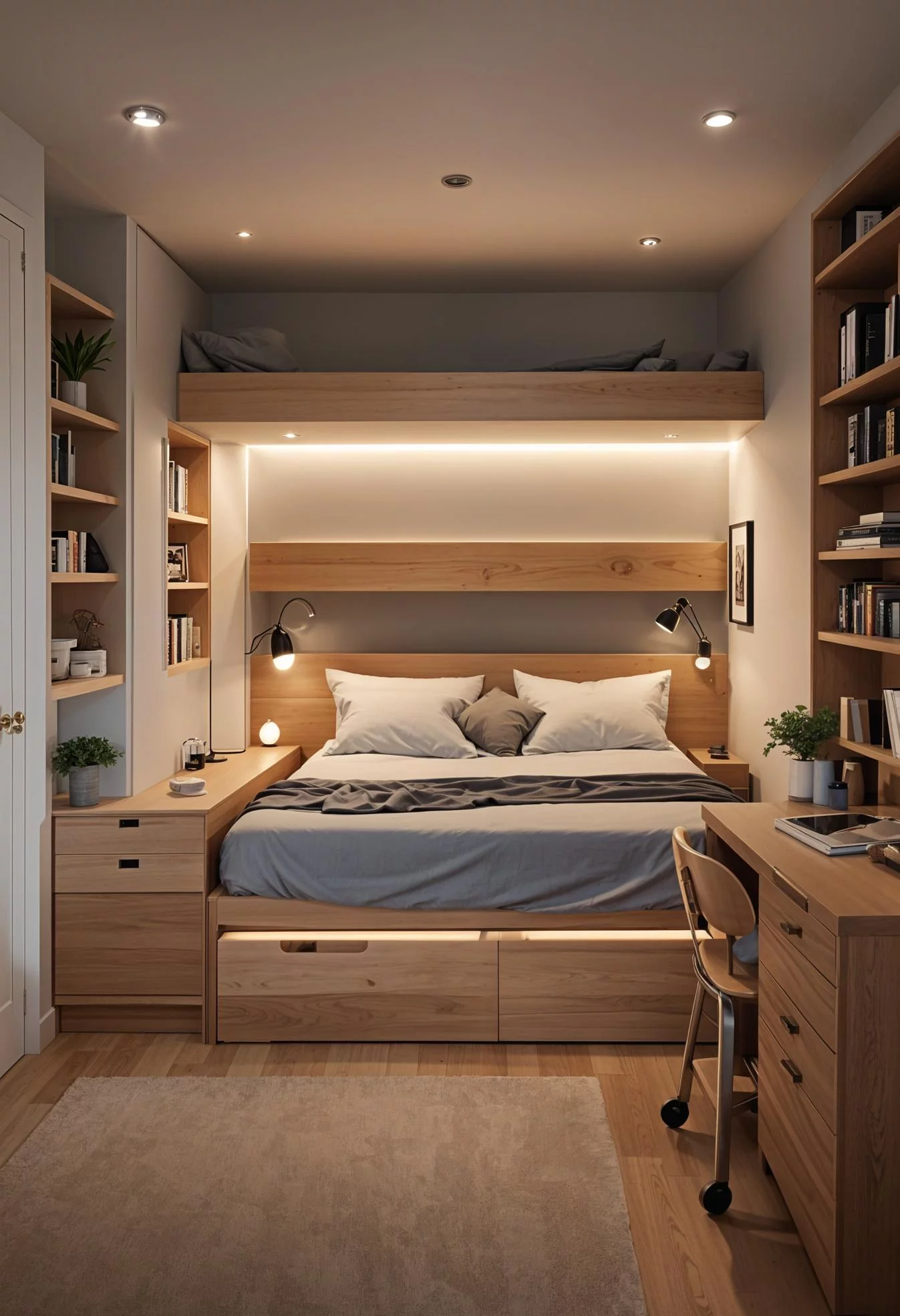 15 Clever Tiny Bedroom Ideas You Must See 29 12. Elevated Bed Platform Ideas-0