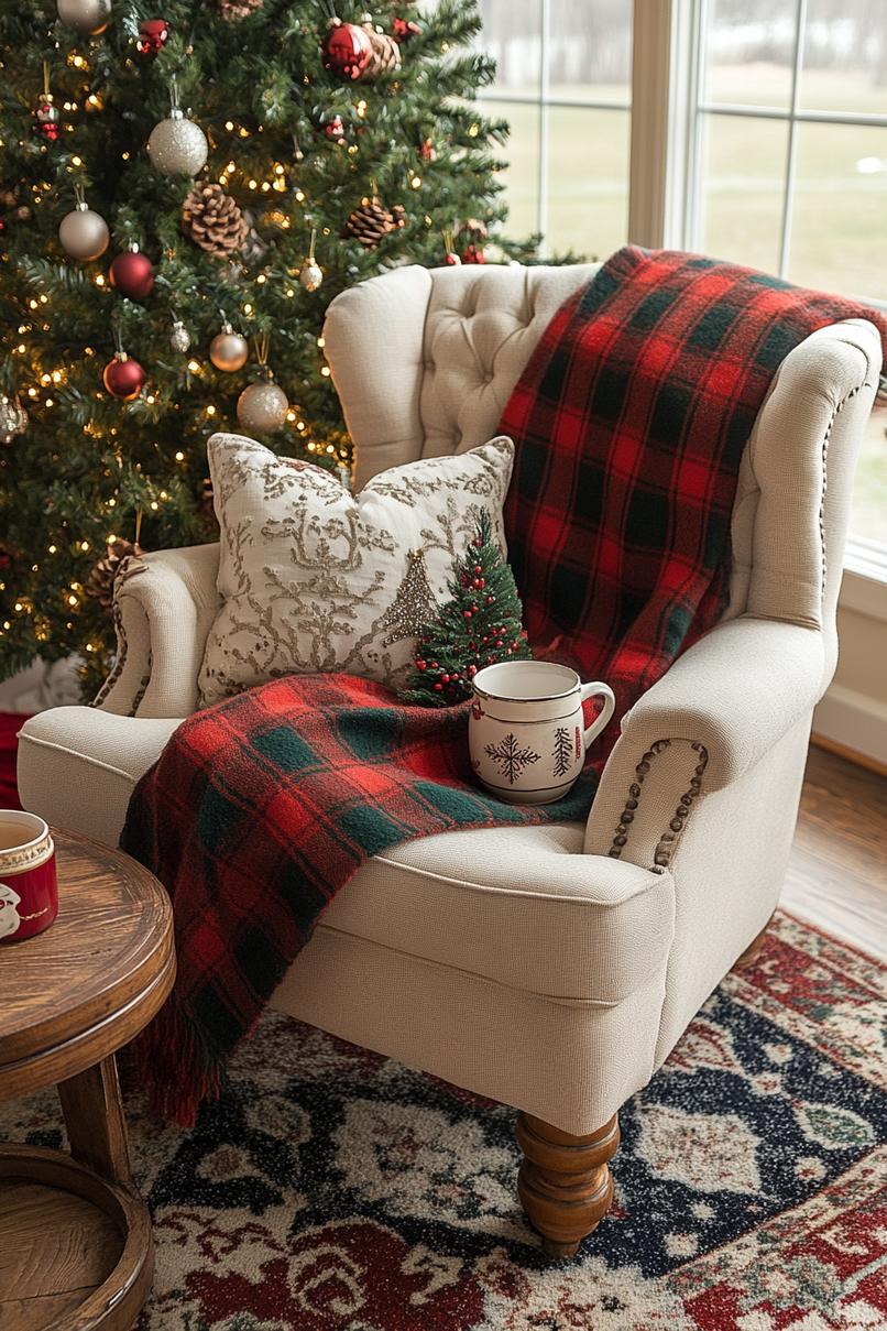 5. Festive Armchair Throw Decoration-1