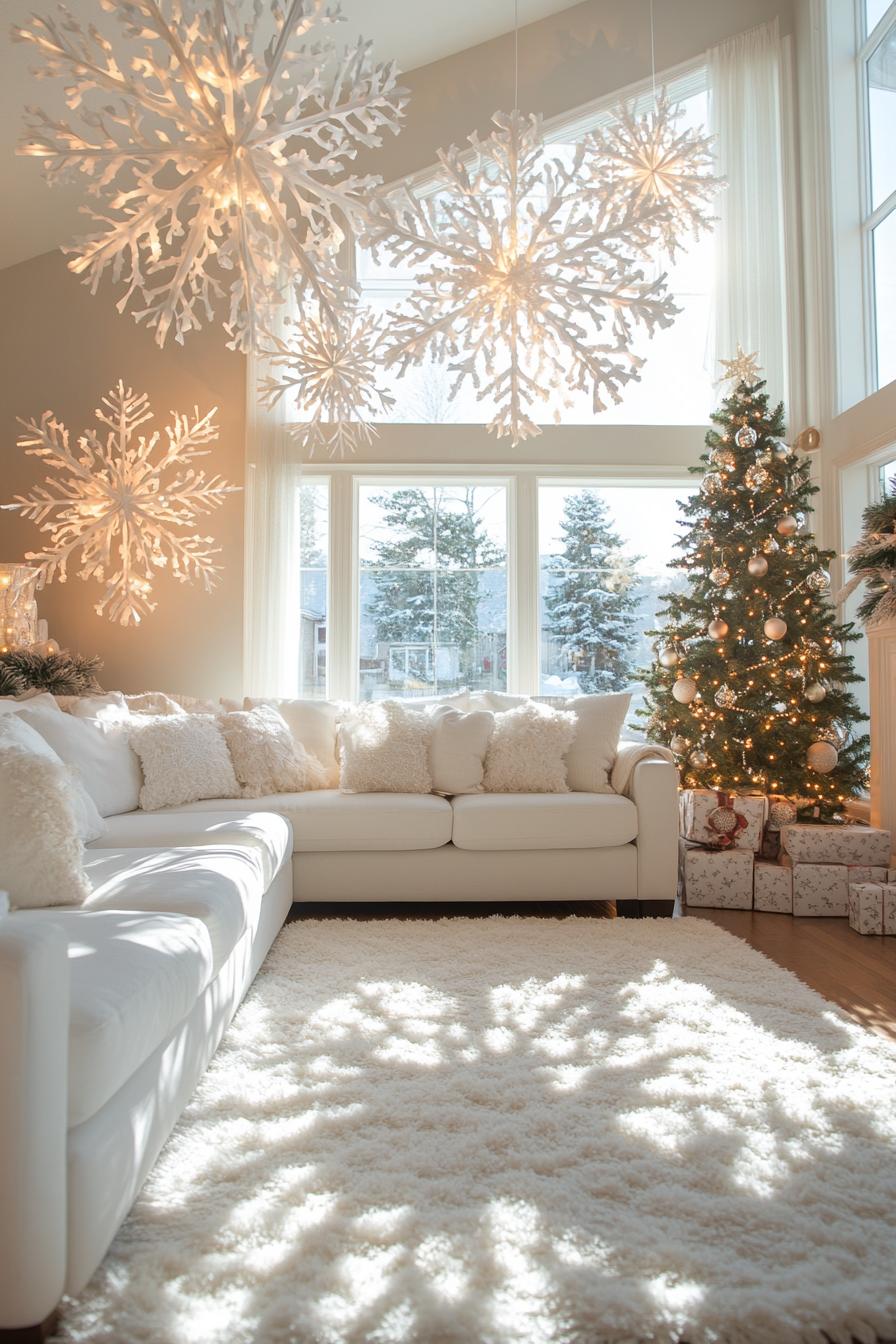 13. Festive Snowflake Ceiling Décor-0