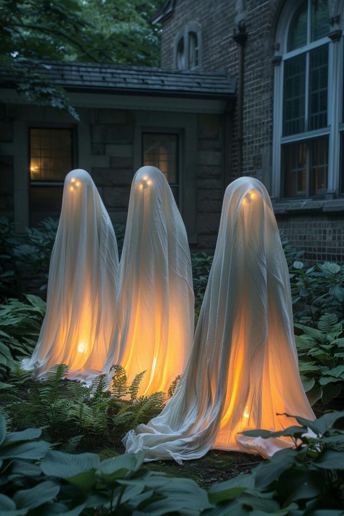 15 Spooky DIY Halloween Decorations You Must See 24 5. Frightful Ghost Balloon Creations-1