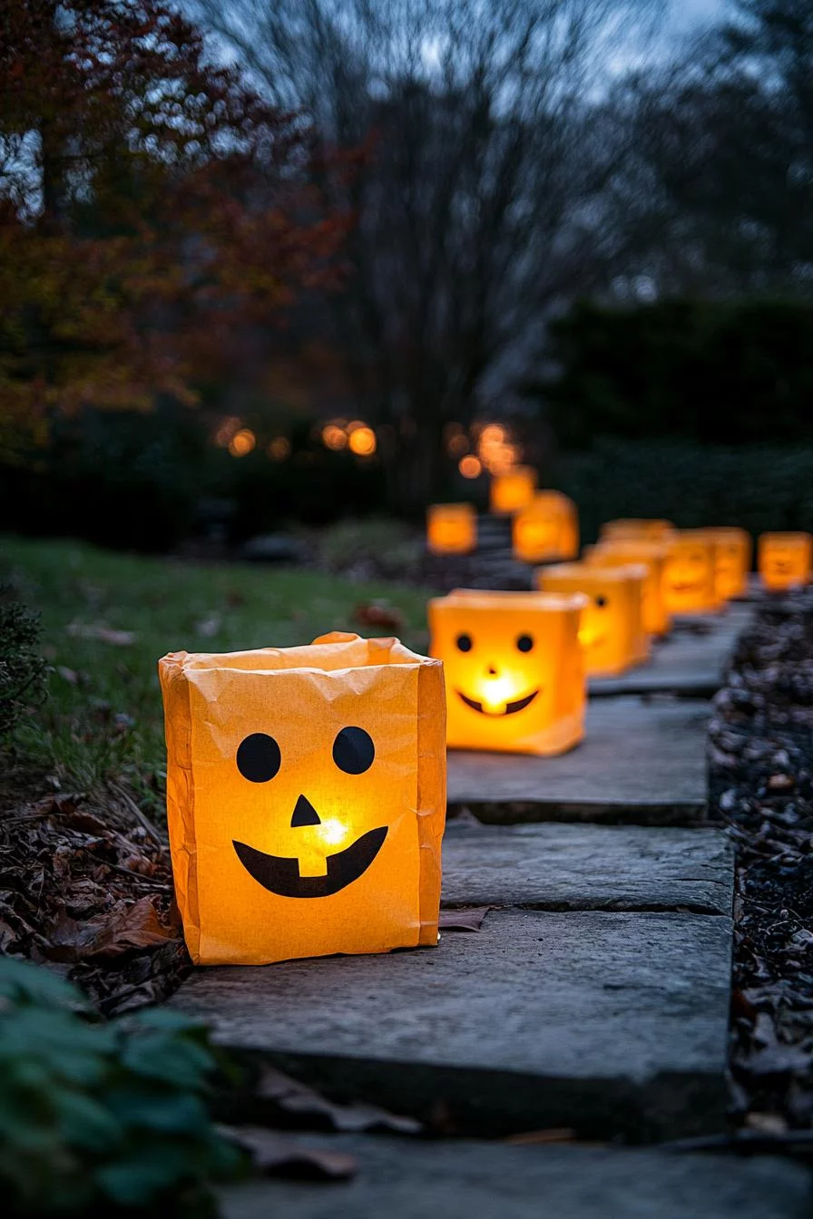 15 Easy DIY Outdoor Halloween Decorations to Try 43 10. Glowing Milk Jug Lanterns-1