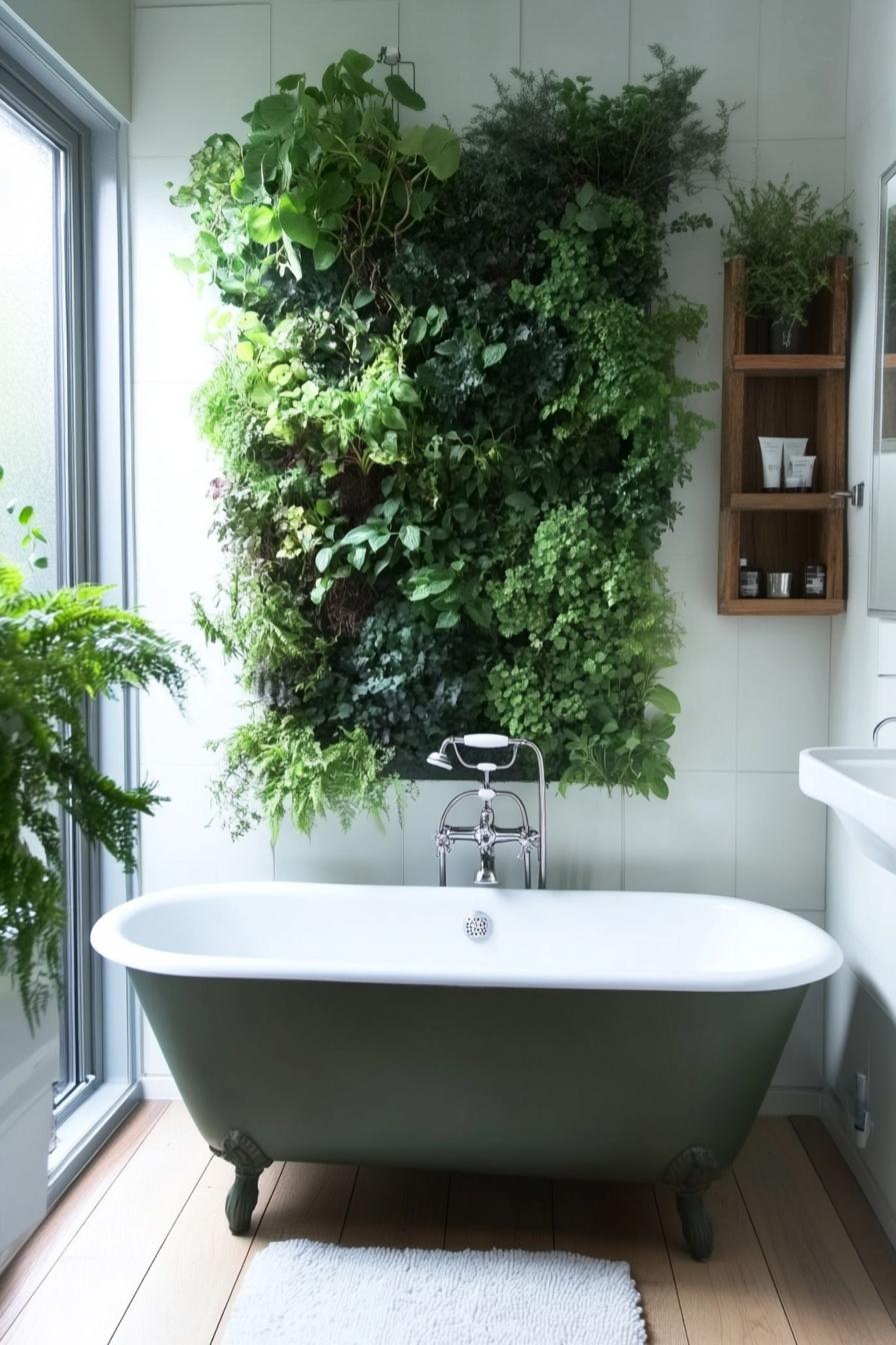 1. Green Oasis: Vertical Bathroom Garden-1