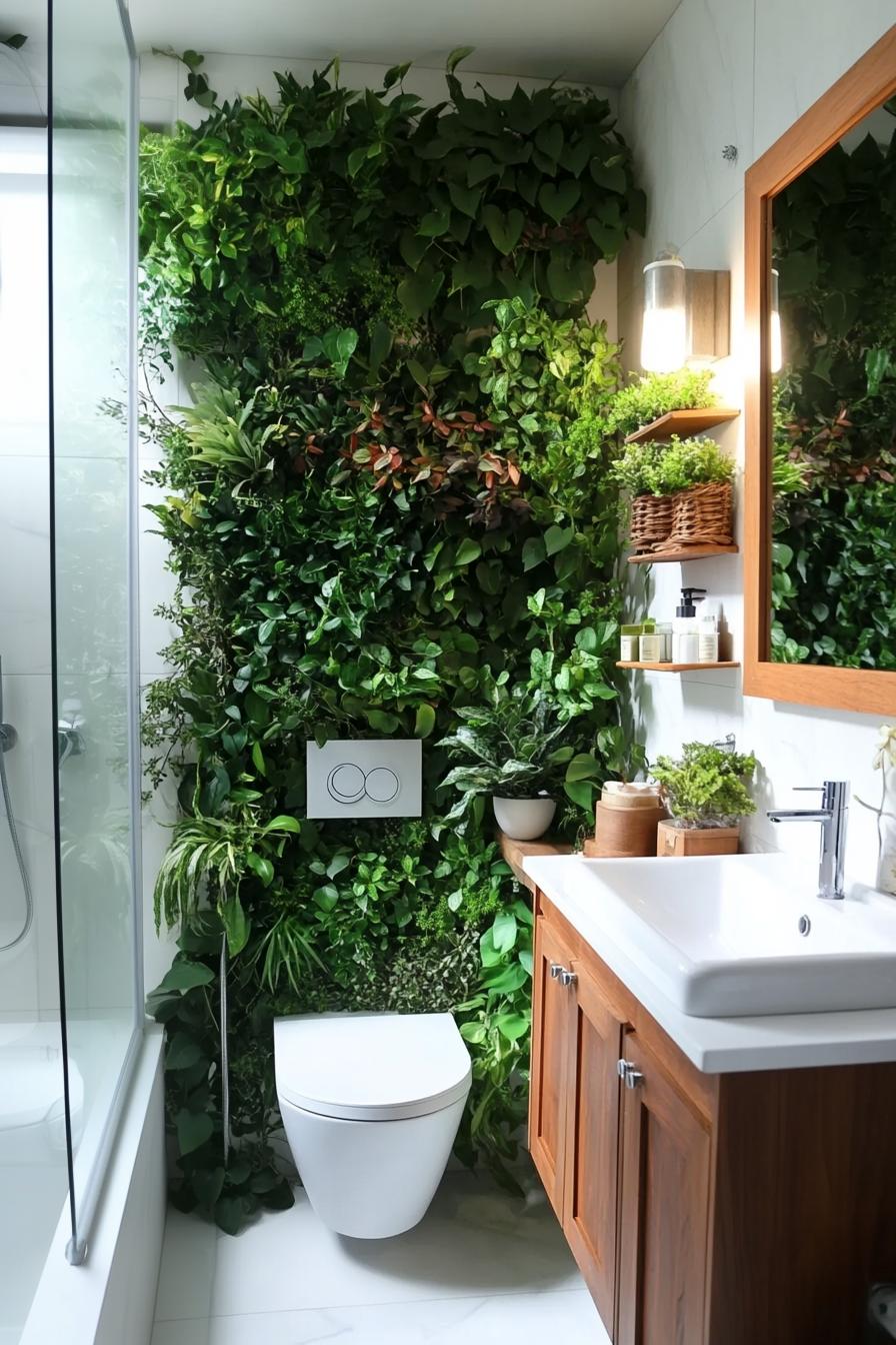 1. Green Oasis: Vertical Bathroom Garden-2