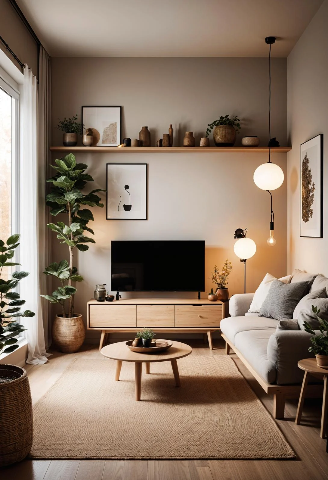 25 Genius Tiny Living Room Ideas 98 19. Japandi Living Room Inspiration-0
