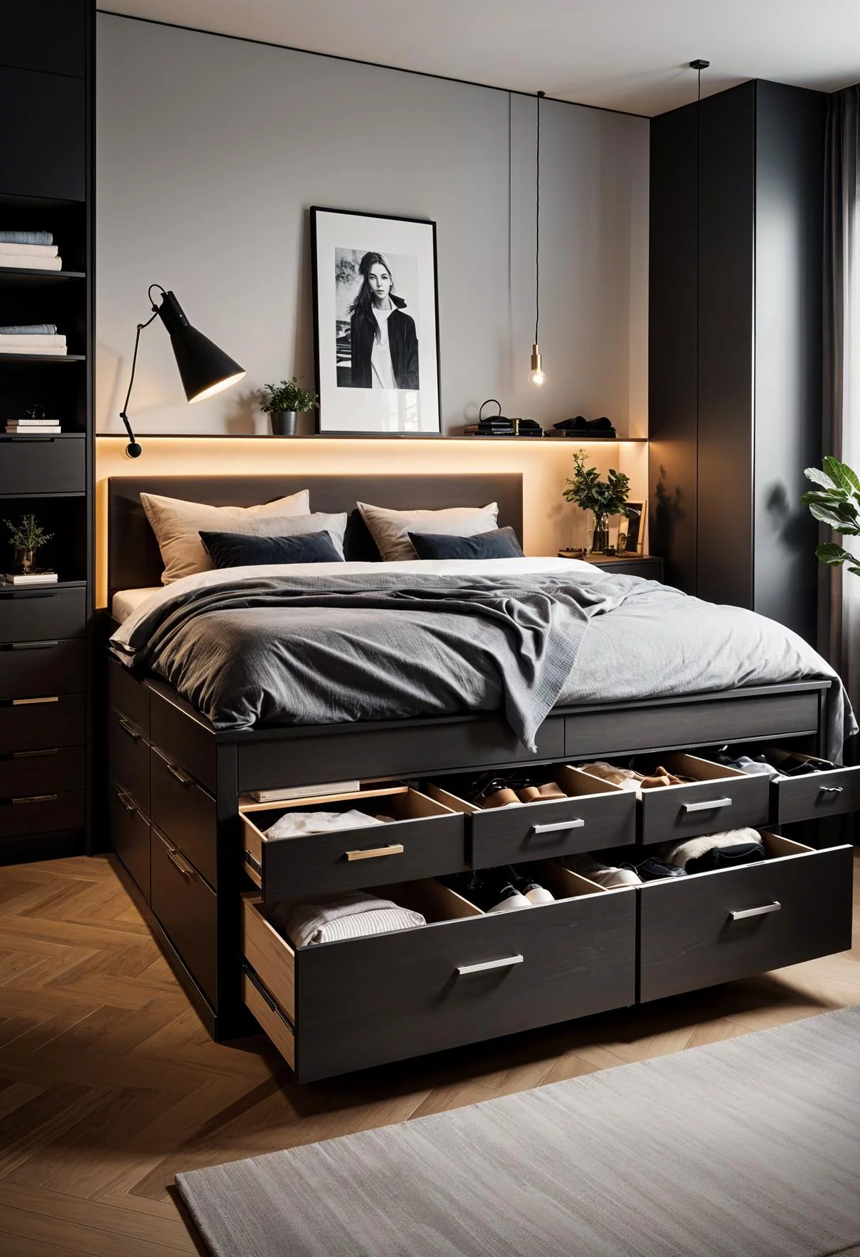 15 Clever Tiny Bedroom Ideas You Must See 6 2. Maximizing Bedroom Storage Space-1