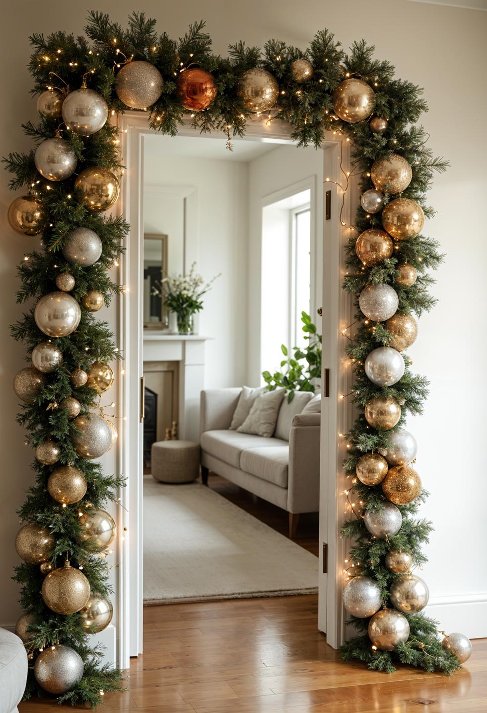 2. Metallic Cascading Doorway Garland-0