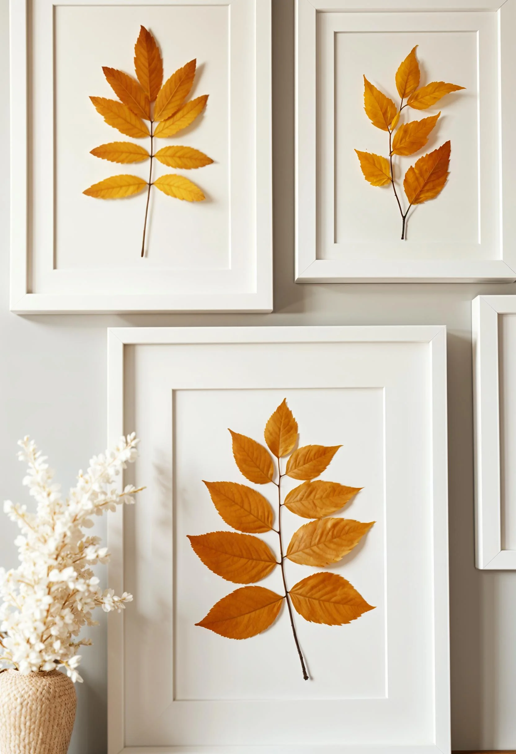 11. Natural Fall Leaf Wall Art-1