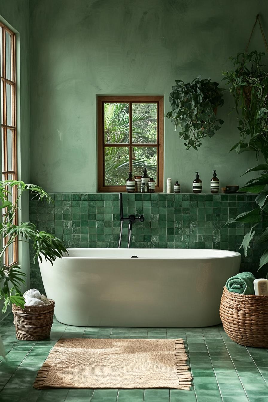 2. Sage Green Bathroom Design Trends-3