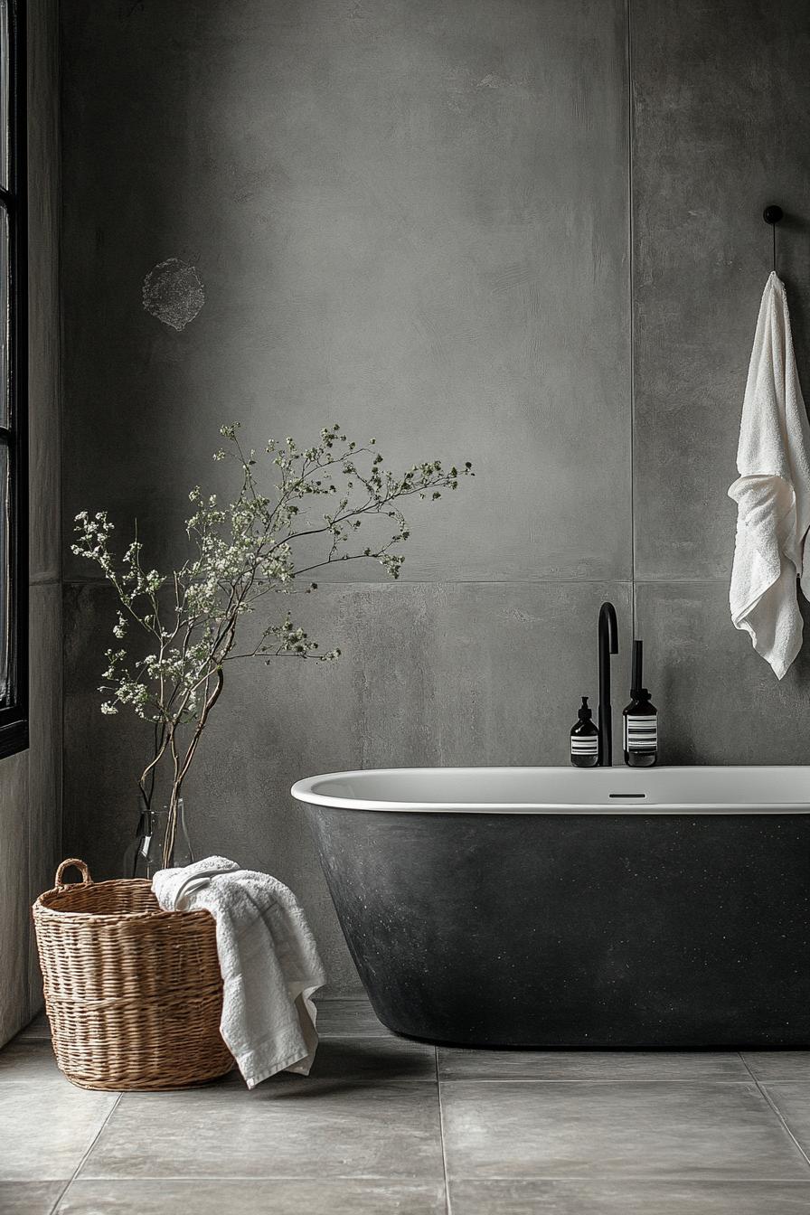 9. Sleek Microcement Bathroom Finishes-0