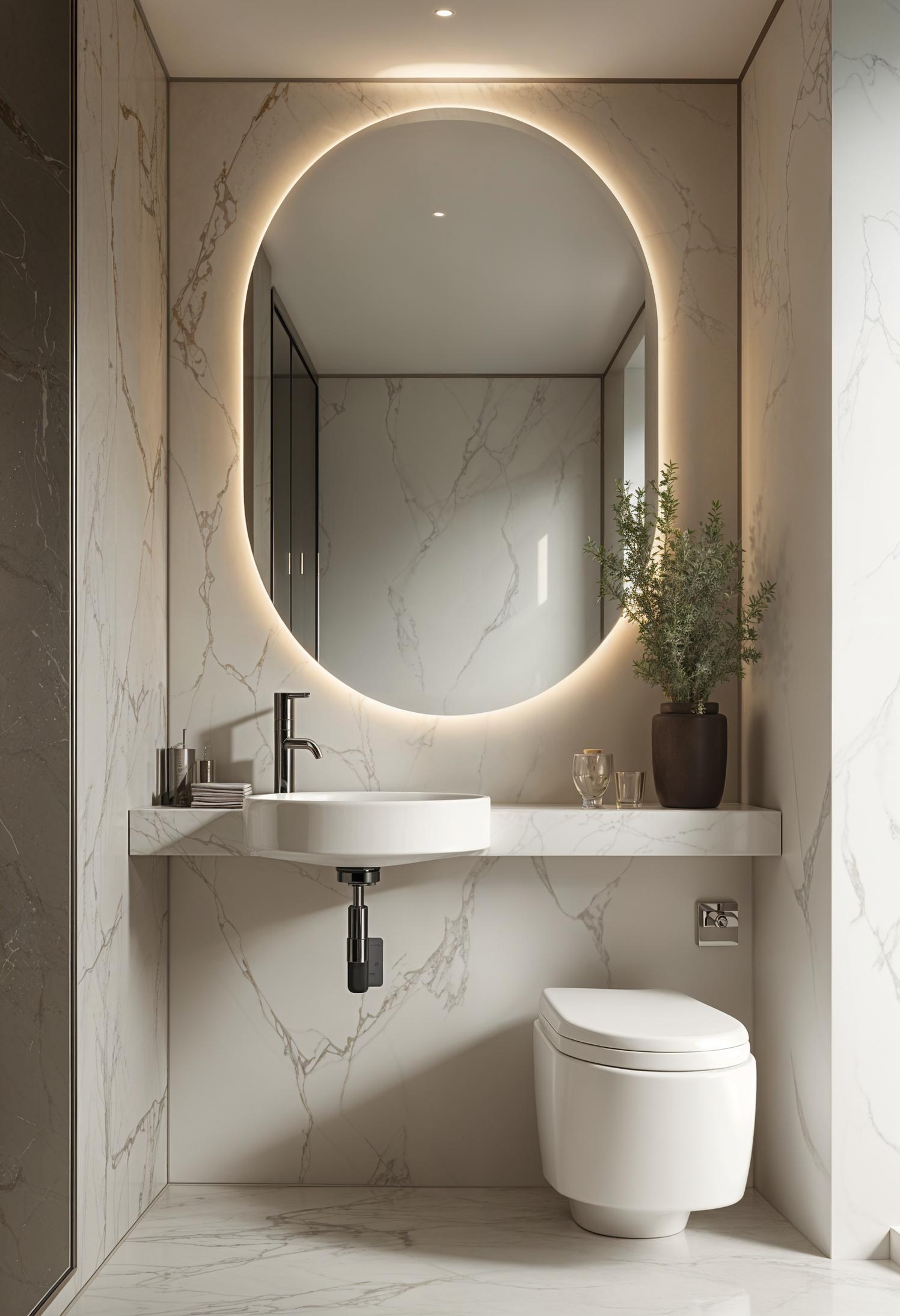 4. Sleek Wall-Blending Mirror Solution-1