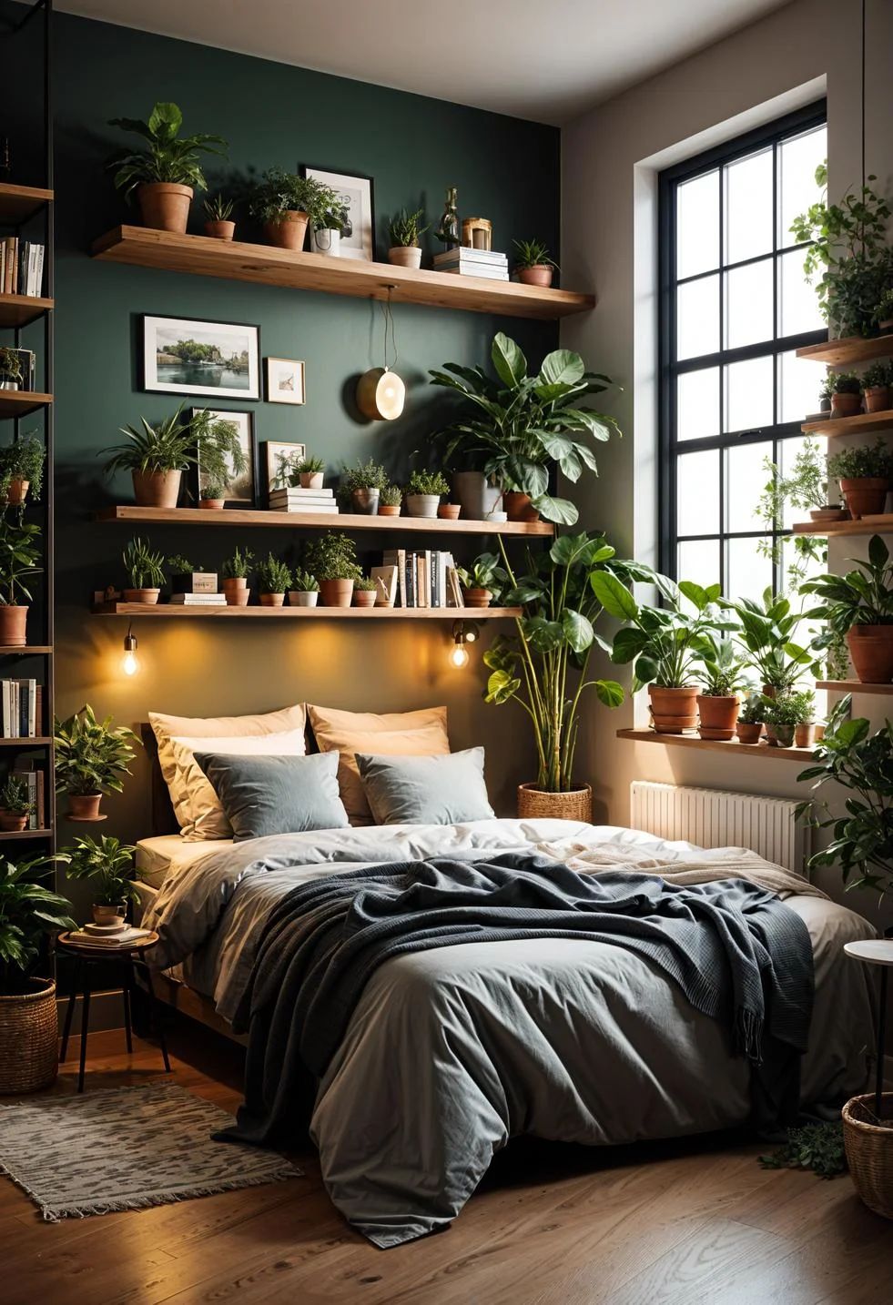 15 Clever Tiny Bedroom Ideas You Must See 39 15. Space-Saving Floating Shelves Ideas-2