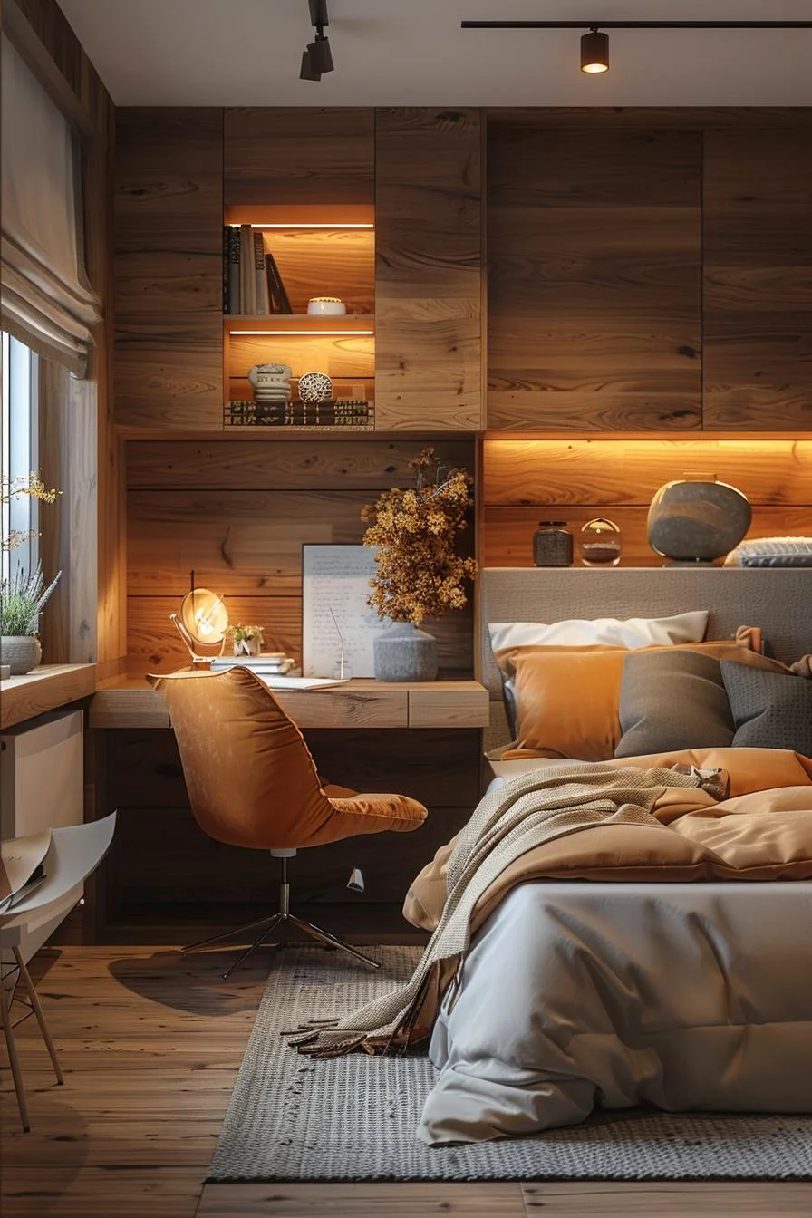 15 Clever Tiny Bedroom Ideas You Must See 13 5. Space-Saving Study Nook Ideas-1