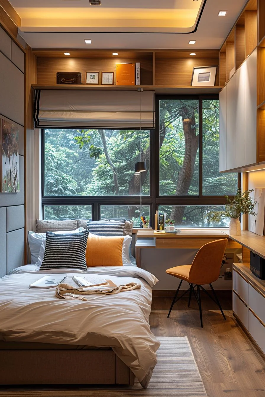 15 Clever Tiny Bedroom Ideas You Must See 14 5. Space-Saving Study Nook Ideas-2